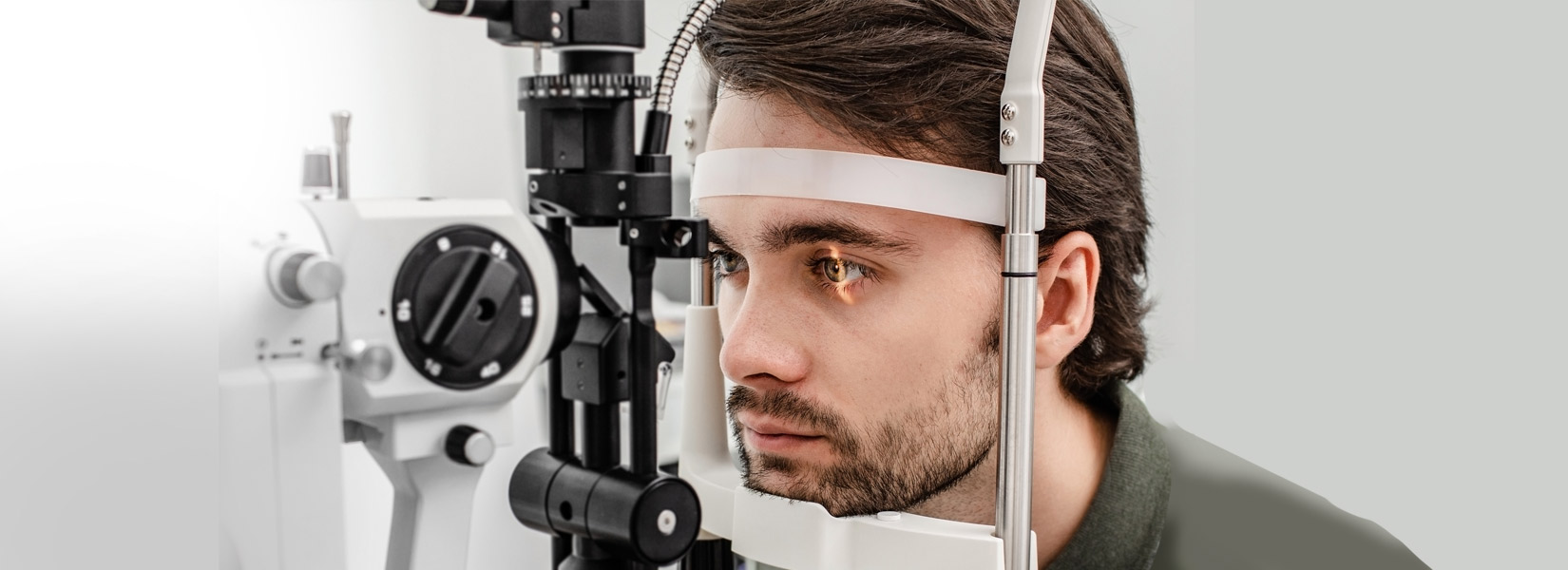 young man during eye exam in Chandler